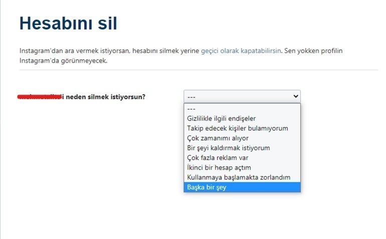 Kalıcı Instagram hesap silme (2023): Instagram hesabı en kolay nasıl silinir? 2.Resim