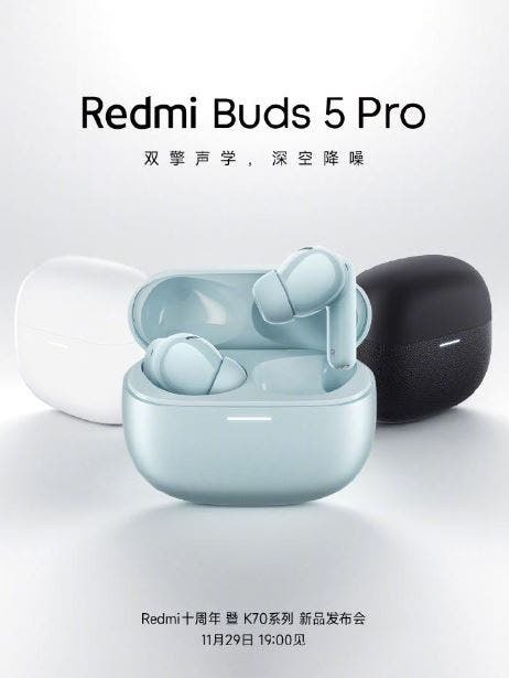 Redmi Buds 5 Pro için geri sayım başladı: Şirket tarihindeki en iyi ses bu kulaklıkta olacak 1.Resim