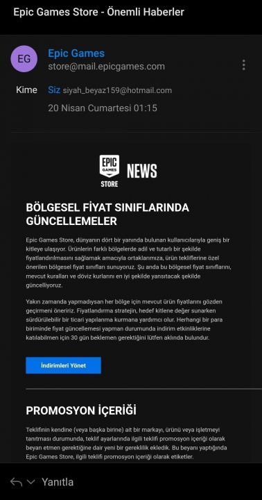 Son kale yıkılmak üzere: Epic Games&#8217;ten oyunlara zam sinyali 1.Resim