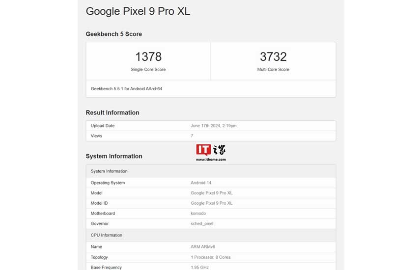 Tensor G4 işlemcili Google Pixel 9 Pro XL performans sonuçları belli oldu 1.Resim