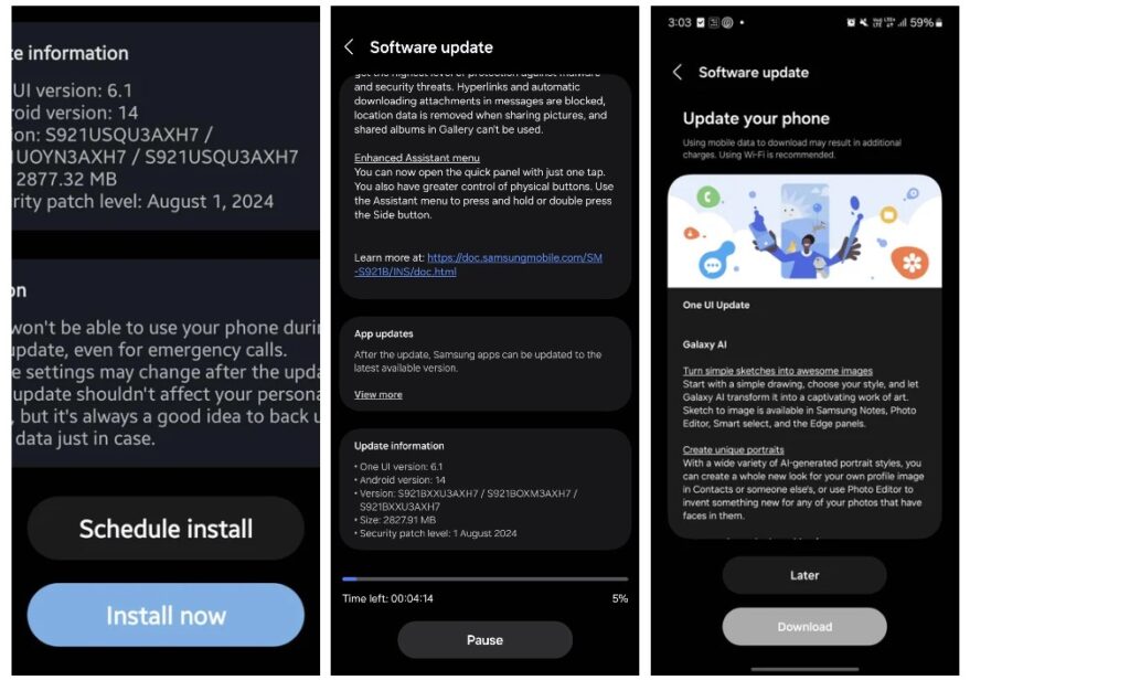 Samsung vites yükseltti! One UI 6.1.1 güncellemesi bu ülkelere ulaşmaya başladı 1.Resim