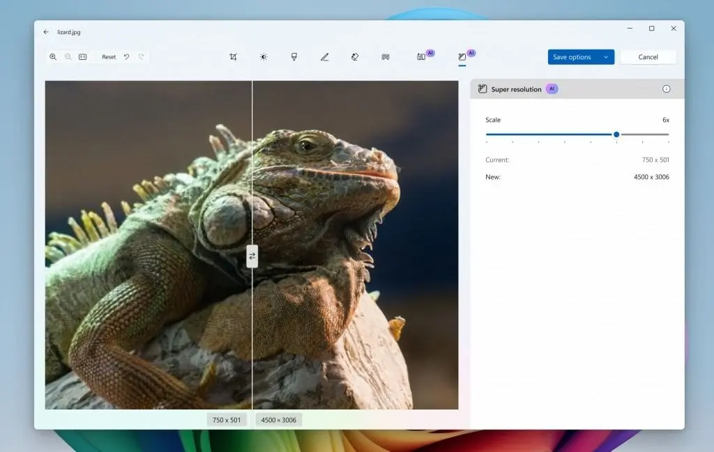 Fotoğraf Kalitesi 8 Kat Artacak! Windows 11 Fotoğraflar Uygulamasına Yapay Zeka Dopingi 1.Resim