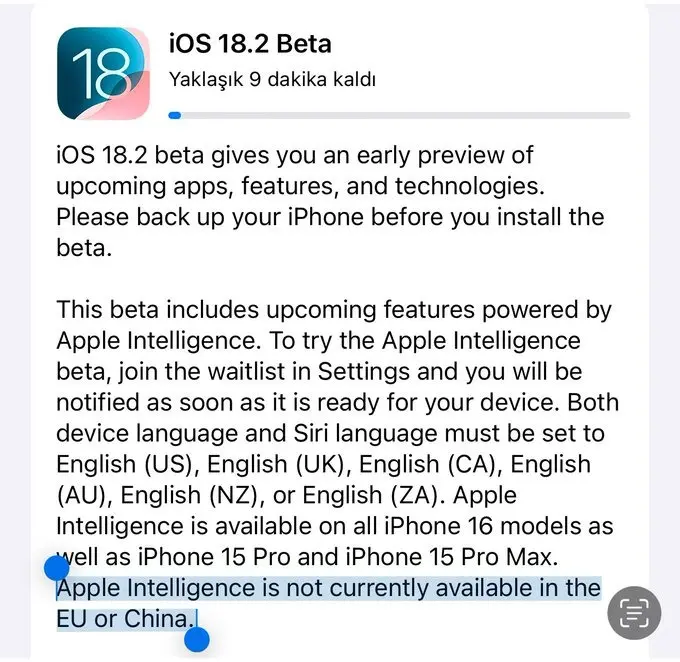 iOS 18.2 Beta, ChatGPT ve yeni yapay zeka özellikleriyle yayınlandı 1.Resim