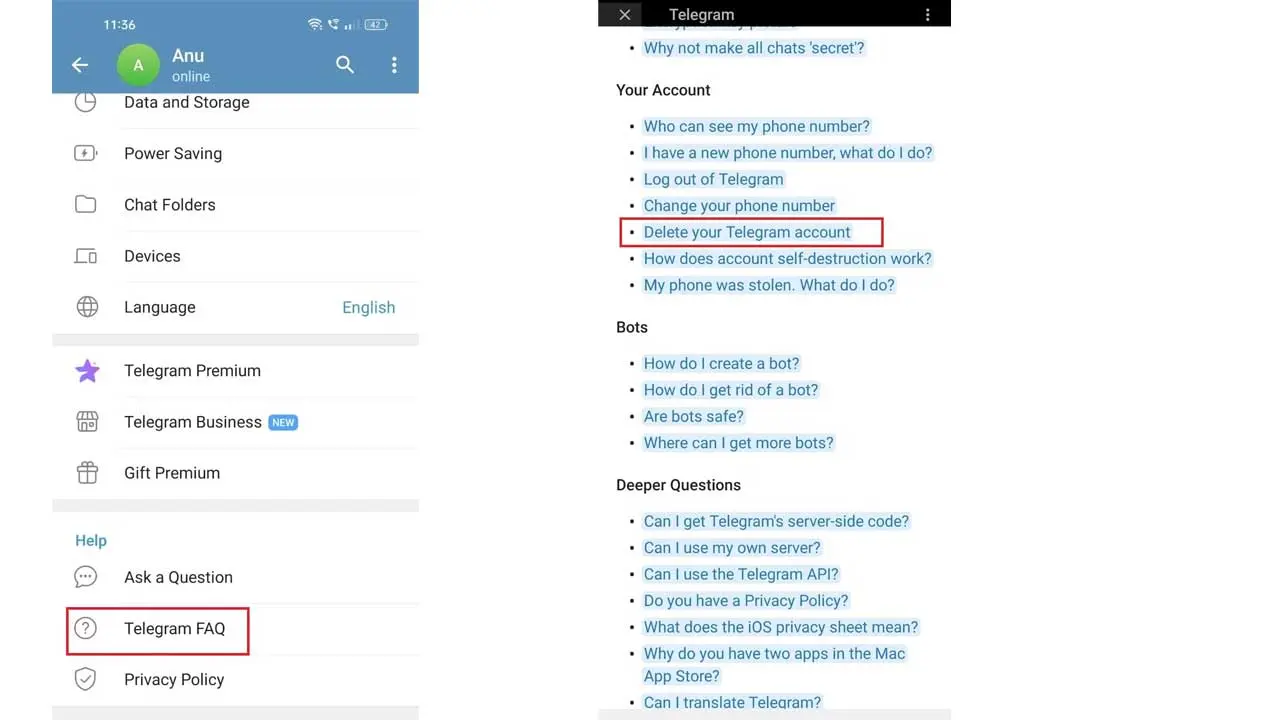 Telegram Nasıl Silinir? En basit Telegram Hesabı Silme Yolları! Geride Hiçbir Şey Bırakmayın 5.Resim